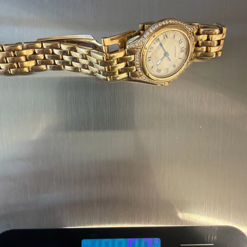 Cartier Gold Women's Panthere Watch with Crystal Details - Picture 2 of 10